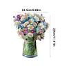 3D Paper Pop Up Flower Bouquet Greeting Card (Little Daisy)