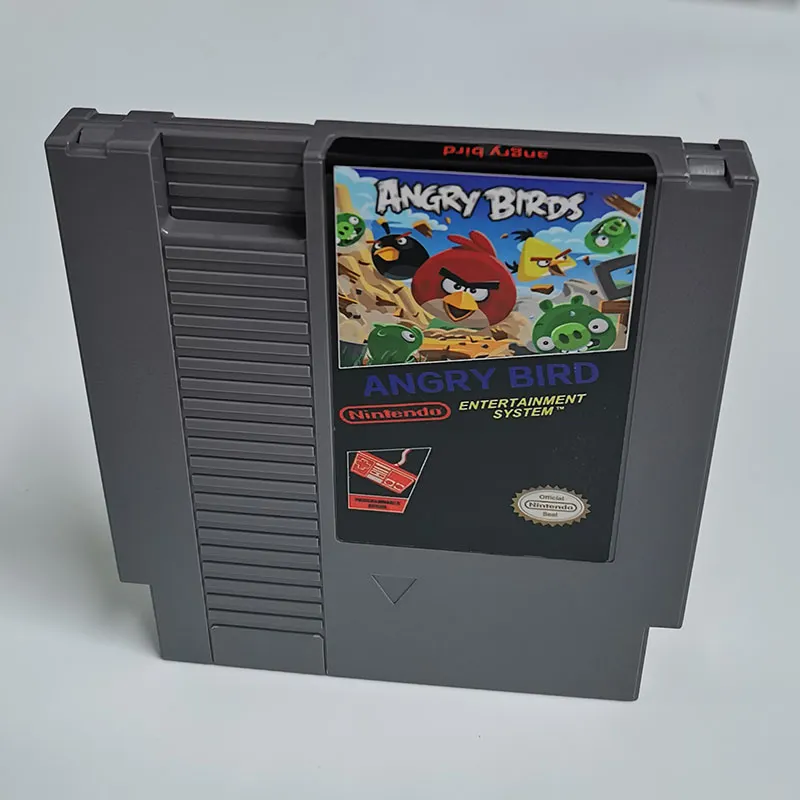 Angry Birds For Nintendo NES - 8 Bit Game Cartridge