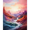 【Limited Stock Sale】Autumn Mountain Woods-Paint by Numbers Acrylic Painting 40x50cm