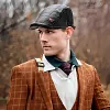 B&eacute;ret en cuir tendance pour homme