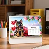 Diamond Painting Country Dog 2027 Paper Calendar Monthly Flip Tabletop Calendar Kit