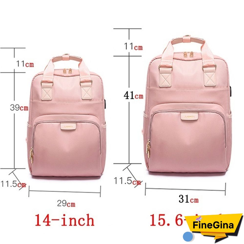 Fashion Anti-theft Bag Travel Waterproof Backpack Women Large Capacity Business USB Charge Laptop Backpack Leisure bag Laptop bag 13 13.3 14 15 15.6inch