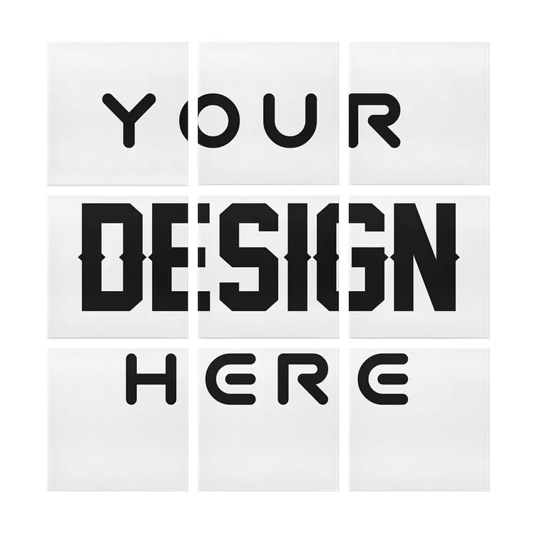 Personalized Design  Wall Decor 9 Panel Hanging Posters Square Full Print