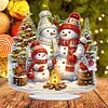 Acrylic Christmas Santa Snowman Cardinal Diamond Painting Desktop Decors Kit