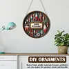 (US Local)DIY Outdoor Fishing Diamond Art Pendant Window Hanging Art for Home