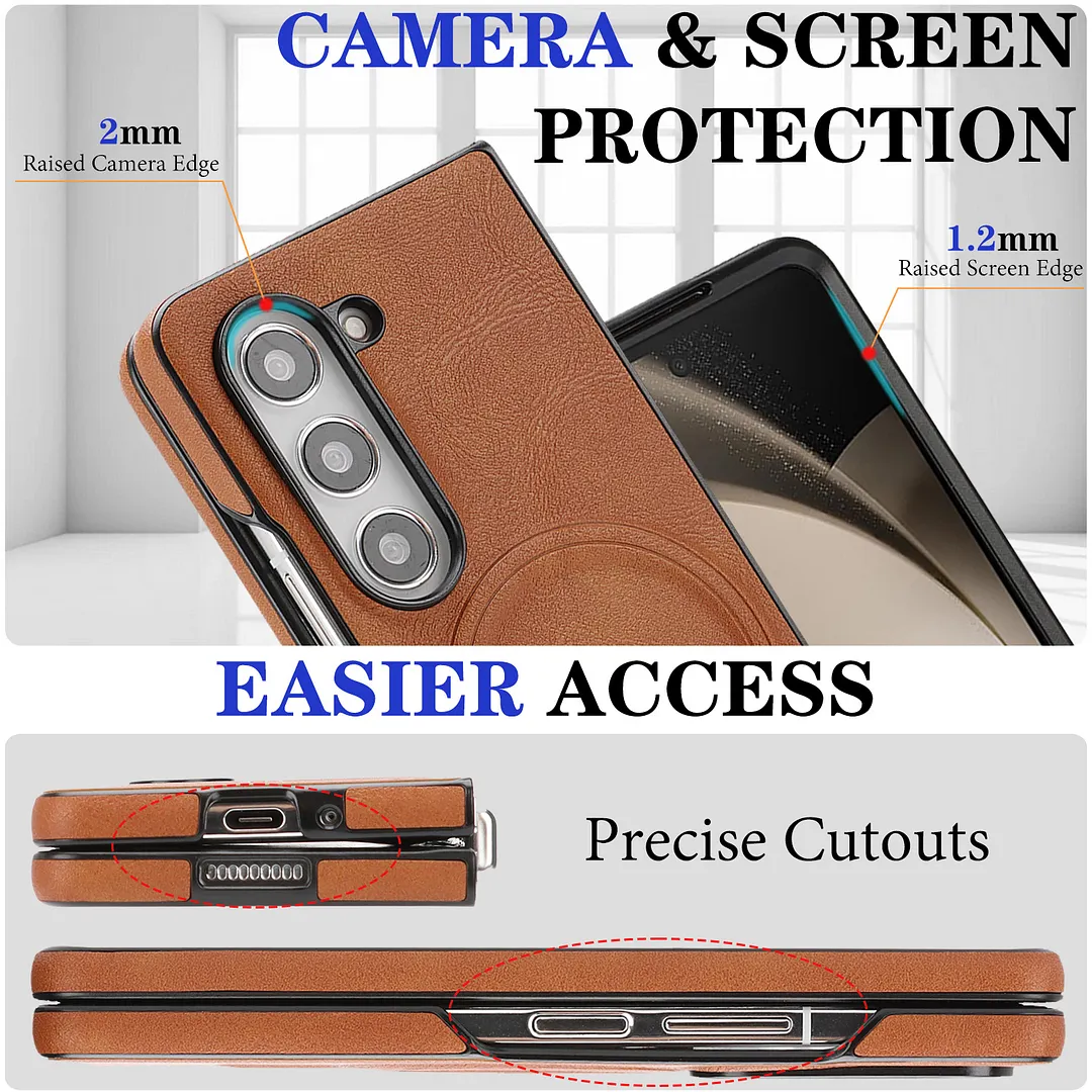 Suitable For Samsung Z Fold7 Wireless Charging Phone Case Z Filp7 2-In-1 Magsafe Magnetic Card Holder
