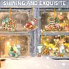 (US Local)6pcs Xmas Food  DIY Diamond Painting Art Pendant Wall Door Decoration