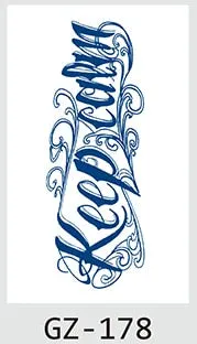 Temporary Waterproof Tattoo Sticker Chinese Character Your Guardian Hero Love Juice Ink Lasting Arm Back Body Leg Fake Tatoo DIY