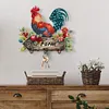 DIY Wooden Farm Rooster Diamond Painting Wall Hooks DIY Hook Kit