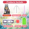 (US Local)Acrylic Special Shape Owl Diamond Painting Clock Ornaments Kit for Home Decor