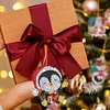 10Pcs Christmas Diamond Painting Photo Frame Hanging Pendant for Xmas Tree