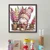(US Local)Gnome - 9CT Partial Beaded Cross Stitch Kit(40x39cm)