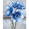 Blue Poppies-Paint By Numbers Acrylic Painting 40*50cm