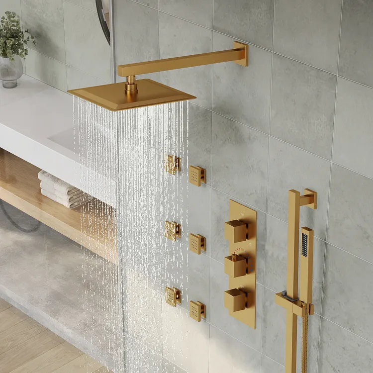 EVERSTEIN Luxury Wall-Mounted Thermostatic Shower System in