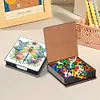 (US Local)Dragonfly PU Diamond Art Note Box with 160 Sheets of Paper Craft Kit