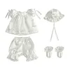White Reborn Baby Doll Clothes Adorable Outfit for 17''-20'' Reborn Baby - RBBI-Myrebornbabydoll&reg; Myrebornbabydoll&reg;