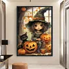 (Multi-Style) Halloween Castle Witch Cat-11CT Stamped Cross Stitch 40*60cm/15.75*23.62in(Big Size)