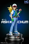 1/20 & 1/8 & 1/4 Scale World Zukan Ash Ketchum & Pikachu - Pokemon Resin Statue - MG Studios