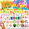 100/120 Pcs Basket Stuffers Fillers Prefilled Easter Eggs for Kids Girls Boys
