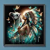 (US Local)Paint By Numbers Kit On Canvas DIY Oil Art Girl Picture Home Wall Decor40x40cm