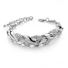 Bracelets feuille zircon