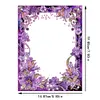 Special Shape Purple Lily Table Top Diamond Painting Frame Kits for Families