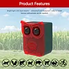 Solar Outdoor Motion Sensor Alarm Dog Barking&Gunshot Sound Loud Noise Maker