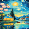 (US Local)Scenery- Round AB Drills Diamond Painting(45x65cm)