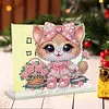 Acrylic Cat Diamond Painting Napkin Rack Decor for Home Office Decor