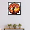 Maple Leaves-Paint by Numbers Acrylic Painting 40*40CM