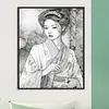 (US Local)Beauty 5D DIY Full Drill Round Big Size Diamond Painting Kit for Home Wall Decor 40x50cm 