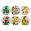6pcs/set Wooden Diamond Painting Coaster Set