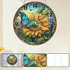 Butterfly Sunflower DIY Acrylic Diamonds Painting Clocks Bedroom Decor Pendant Hanging Kit