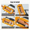 Door Hinge Jig Hinge Mortiser Hinge Router Template for 3in to 5in Hinge(Orange)