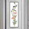Bird Flower - 9CT Partial Beaded Cross Stitch Kit(16x53cm)