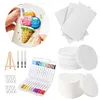 Magic Puffy Paint Kit with 12 Marker&Chian Pen 3D Drawing Magic Canvas Sponge