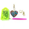 5pcs DIY Full Special Shaped Love Heart Diamond Painting Keychain Pendant