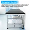 [US Local Warehouse] Medical Exam Table Adjustable Backrest Massage Table with Paper Roll Dispenser Hospital Bed for Home Use Clinic Hospital Tattoo Spa