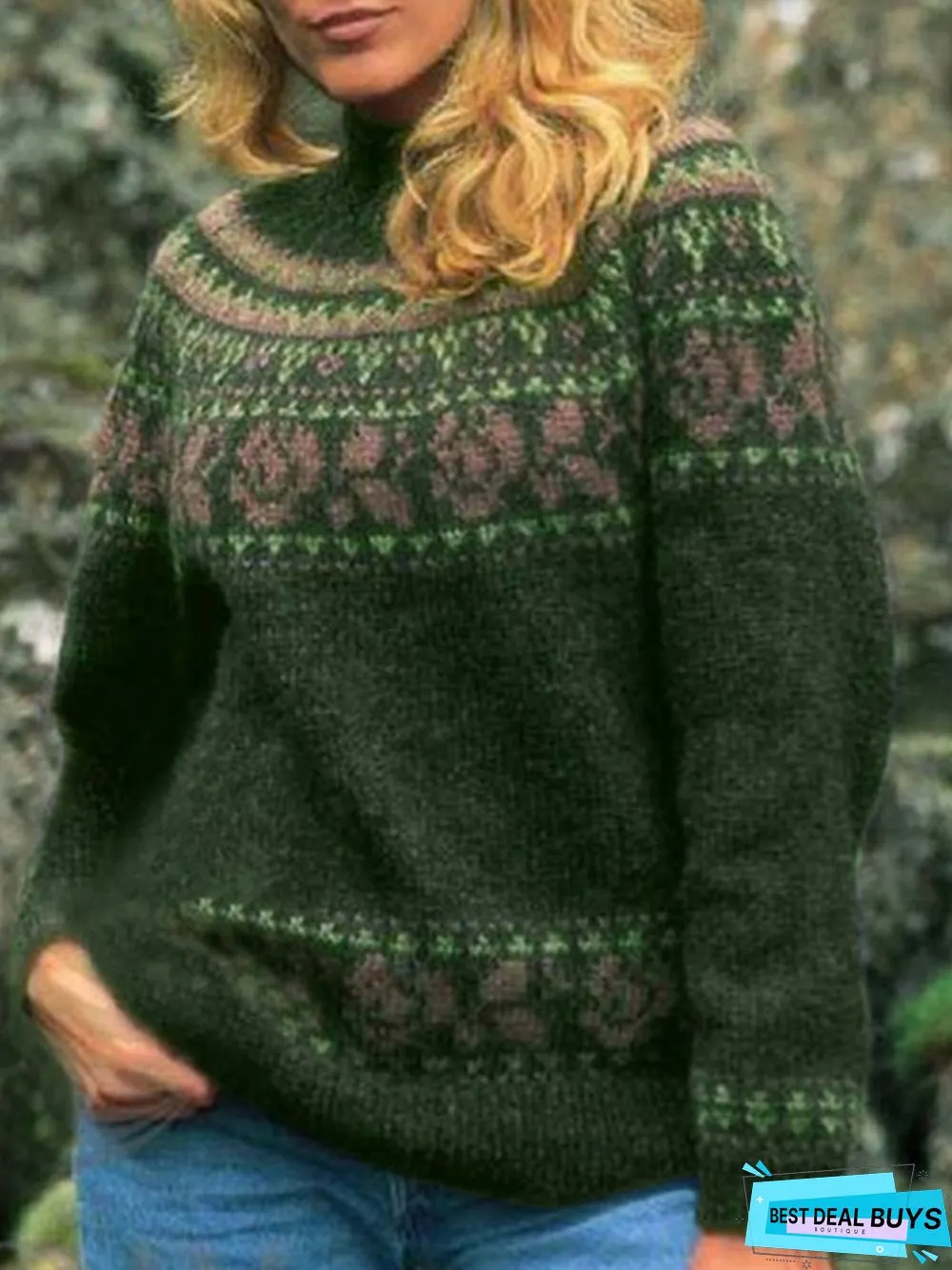 Casual Cotton Long Sleeve Sweater