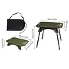Foldable Camping Table High Low Dual-Use Table for Beach Hiking Fishing (Green)