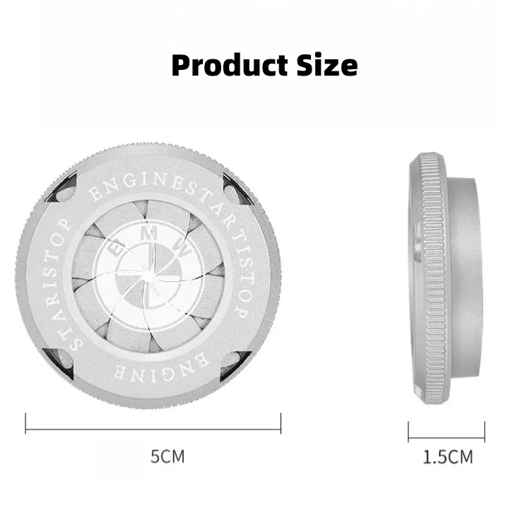 Car mechanical style one-click start car LOGO protective cover