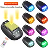 Solar-Power Car Roof Light with RC Punch-Free Universal Signal Mouse Lamp RGB Solar Powered Strobe Pilot Light for Pickup Trucks SUV Motorcycles