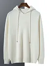 Choice 100% Goat Cashmere Sweater Men's Hoodie Pullovers Autumn Winter Soft Warm Comfy Cashmere Knitwear High Quality Tops