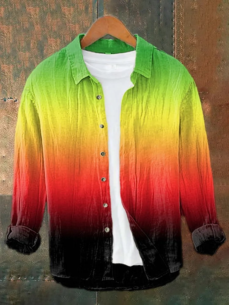Reggae Casual Cozy Cotton Linen Shirt