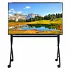 [US Local Warehouse] Universal Rolling Tv Stand for 86-110 Inch Screens Heavy Duty Whiteboard Stands Max Load 485LBS/220kg Smart Board Stand with Lockable Wheels