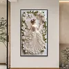 Diamond Painting-DIY Crystal Rhinestone White Dress Fairy(40x70cm)