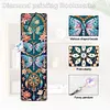 (US Local)8Pcs DIY Dragonfly Diamond Painting Art Bookmarks with Crystal Pendants for Gift