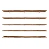 [US Local Warehouse] 5 Tier Floating Shelves Long Wooden Shelf 72x11.81in Adjustable Display Bookshelf with Heavy-Duty Bracket for Living Room Bathroom Kitchen