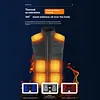 15 Heating Zones Electric Heated Vest with Light USB Thermal Waistcoat Clothes
