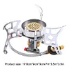Camping Gas Stove Windproof Gas Burner Folding Furnace For Cooking Hiking Picnic